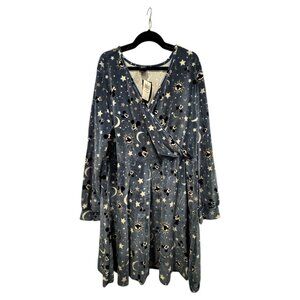 Disney Plus Size Mickey Constellation Wrap Style Dress